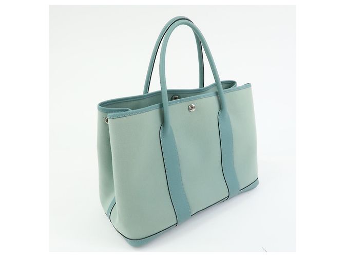 Hermès Hermes Garden Party Toile and Leather 39 - vista 4