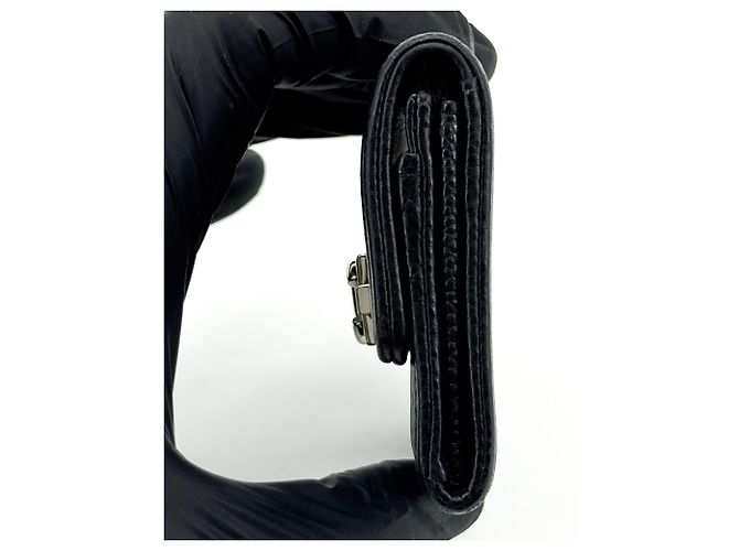 Chanel Boy Trifold Flap Chevron Caviar Small - vista 3