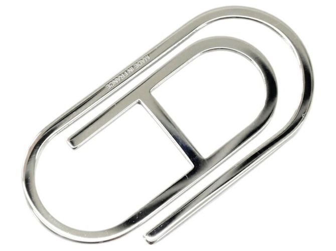 Sujetabilletes Hermès de acero plata - vista 2