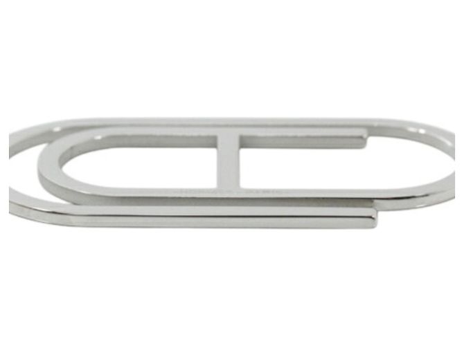 Sujetabilletes Hermès de acero plata - vista 3