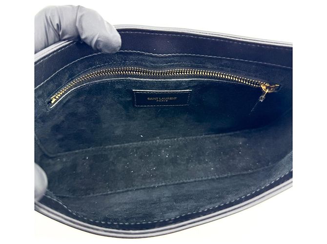 Autre Marque Saint Laurent Le 5 a 7 Hobo Leather Small - vista 5
