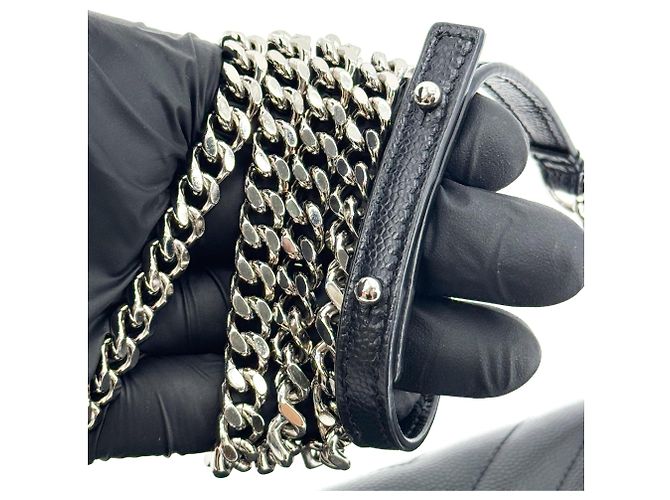 Autre Marque Saint Laurent Classic Monogram Wallet on Chain Matelasse Chevron Leather Small - vista 7