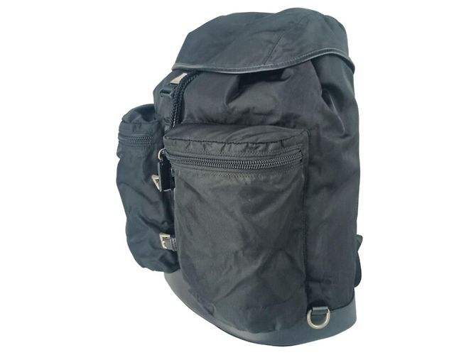 Zaino Prada V163 in nylon nero - vista 3