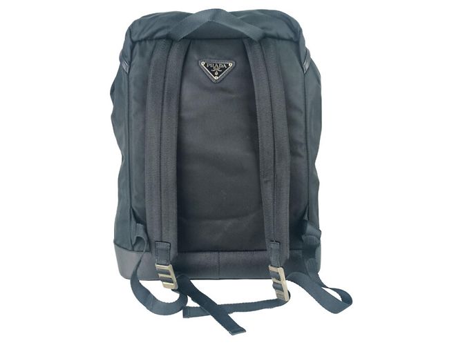 Zaino Prada V163 in nylon nero - vista 4