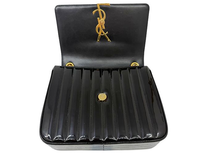Autre Marque Borsa a tracolla Saint Laurent Vicky con catena smaltata - vista 10