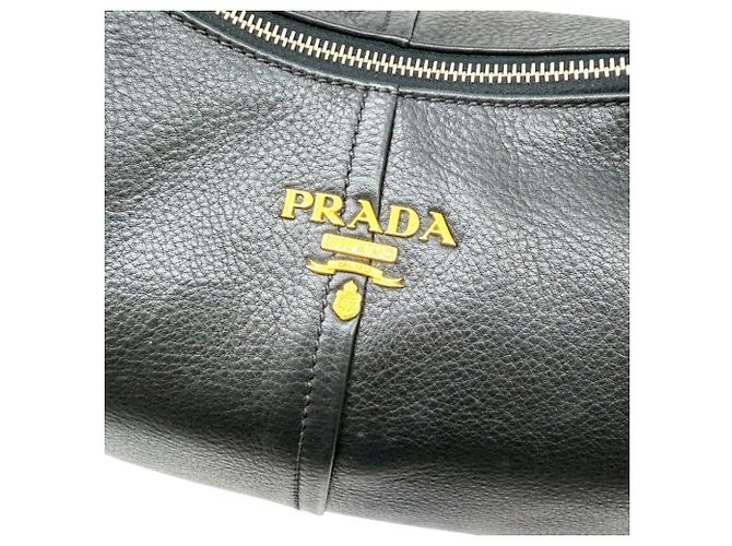 Borsa Tote Prada in pelle nera - vista 10