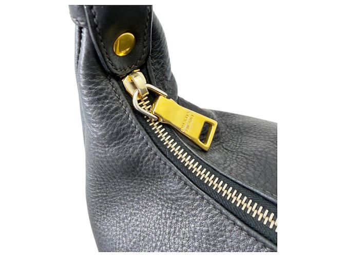Borsa Tote Prada in pelle nera - vista 13