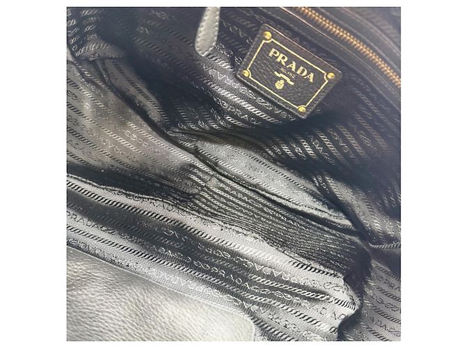 Borsa Tote Prada in pelle nera - vista 14