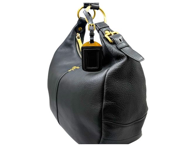 Borsa Tote Prada in pelle nera - vista 4