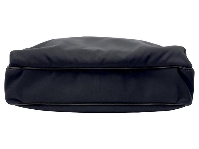 Borsa a tracolla Prada nera in nylon e pelle - vista 5