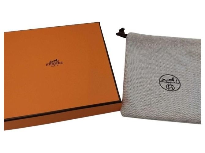 Hermès Billetera bi-fold Hermes en piel Epsom Blue Jean - vista 10