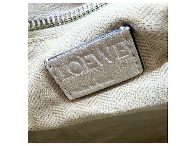 Borsa Loewe Puzzle Small in pelle bianca, borsa a spalla - vista 11