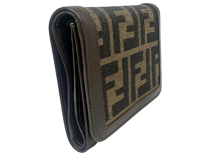 Fendi Zucca Tri-fold Geldbörse - Ansicht 3