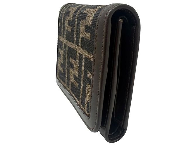 Fendi Zucca Tri-fold Geldbörse - Ansicht 4