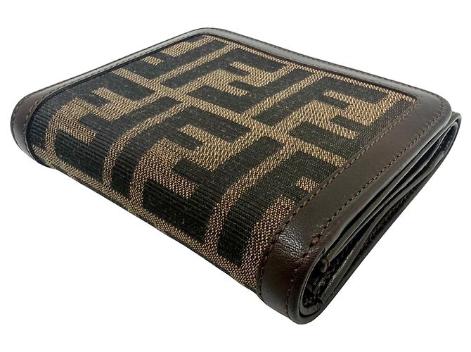 Fendi Zucca Tri-fold Geldbörse - Ansicht 7