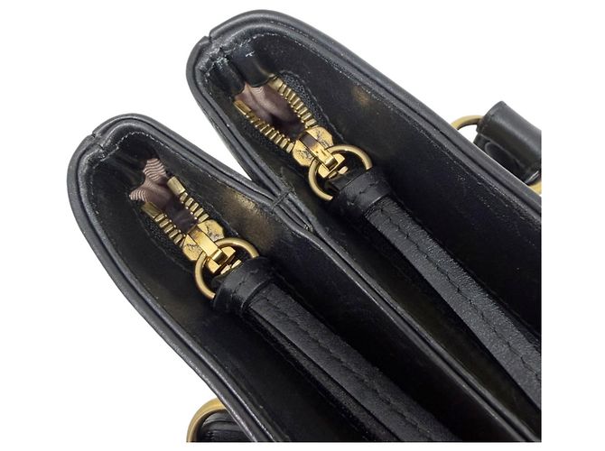 Borsa a spalla Gucci GG in pelle nera - vista 11