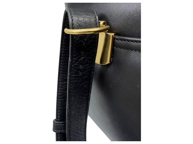 Borsa a spalla Gucci GG in pelle nera - vista 12
