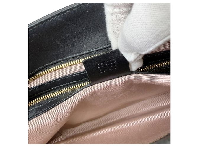 Borsa a spalla Gucci GG in pelle nera - vista 17
