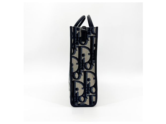 Christian Dior Book Tote mit Gurt aus Oblique Canvas Medium - Ansicht 3