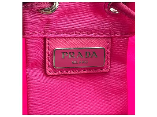 Pochette a Secchiello Prada in Tessuto con Coulisse Small - vista 7