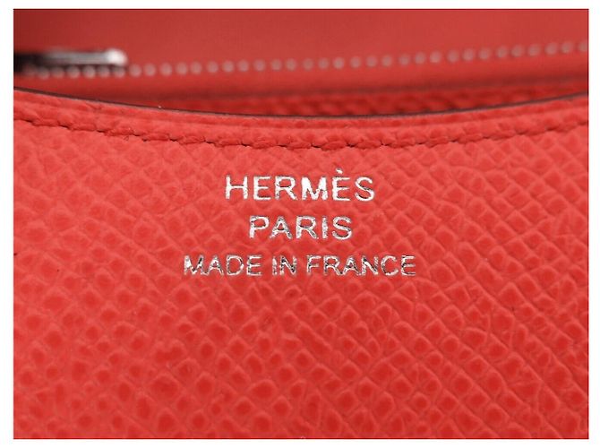 Hermès NEU HERMES CONSTANCE SLIM LACK EPSOM LEDER ROSE TEXAS WALLET - Ansicht 6