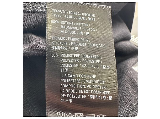 Camiseta oversized Balenciaga BB en algodón negro - vista 13