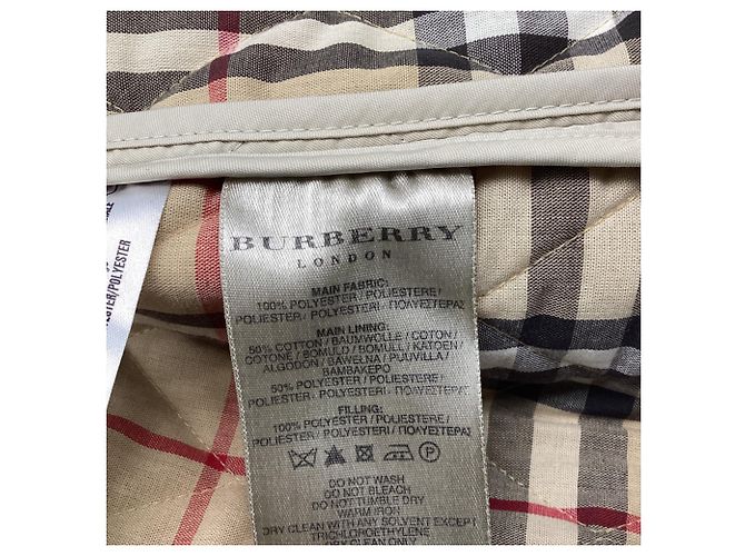 Burberry Constance Steppjacke aus beigem Polyester - Ansicht 8