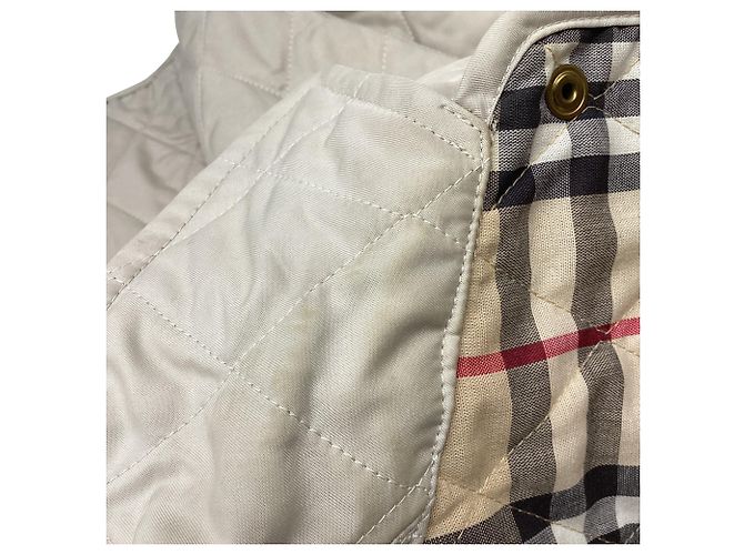 Burberry Constance Steppjacke aus beigem Polyester - Ansicht 9