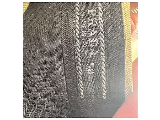 Prada Straight-Leg Hose aus olivefarbenem Polyester - Ansicht 4