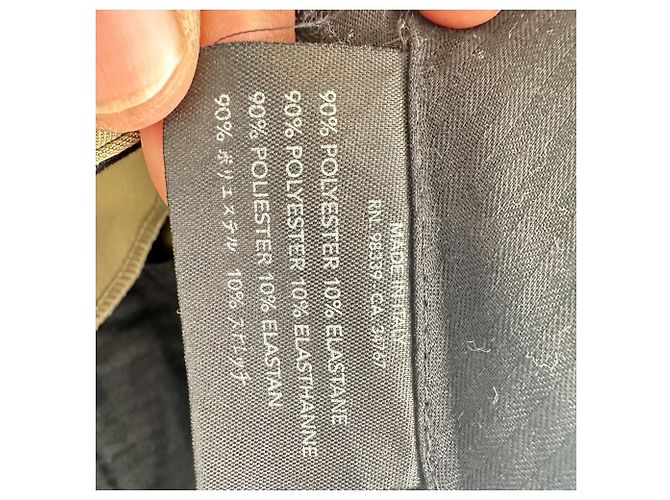 Prada Straight-Leg Hose aus olivefarbenem Polyester - Ansicht 9