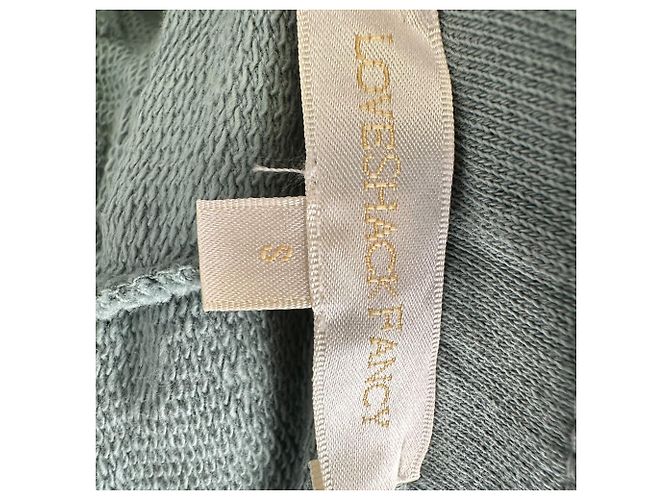 Pantalones de chándal Loveshackfancy con cintura elástica en algodón verde - vista 3