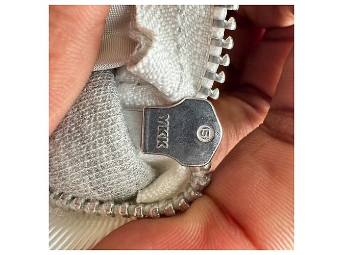 Sudadera con paneles Sacai en algodón gris - vista 6