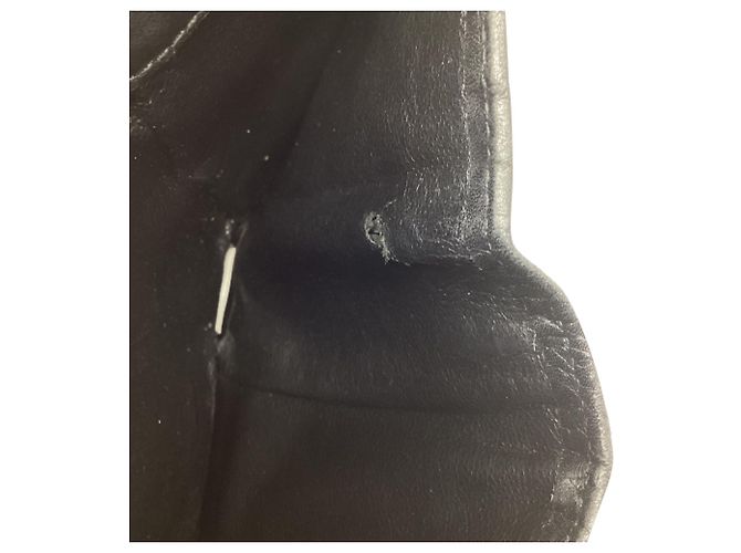 Portafoglio compatto Gucci in pelle nera - vista 11