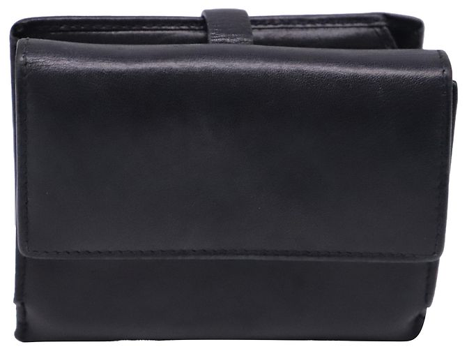 Portafoglio compatto Gucci in pelle nera - vista 4