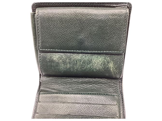 Portafoglio Bi-Fold Louis Vuitton in pelle verde - vista 11