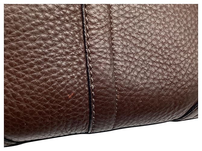 Borsa a tracolla Coach East West in pelle marrone - vista 11