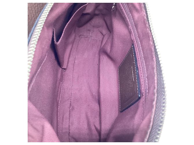 Borsa a tracolla Coach East West in pelle marrone - vista 13