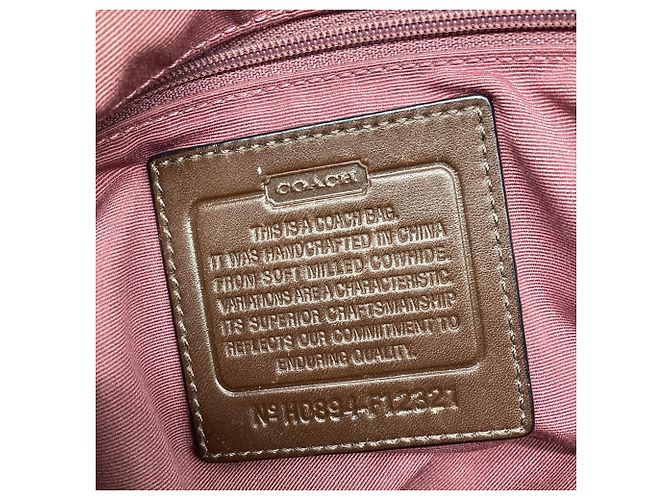 Borsa a tracolla Coach East West in pelle marrone - vista 7