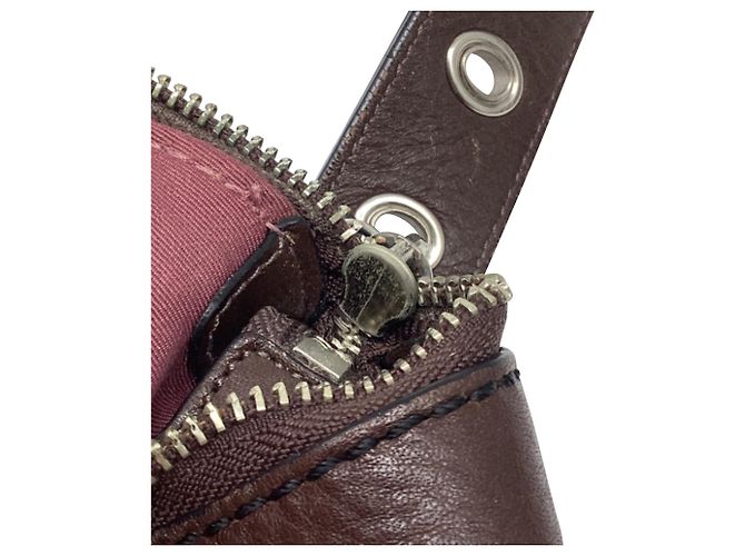 Borsa a tracolla Coach East West in pelle marrone - vista 8