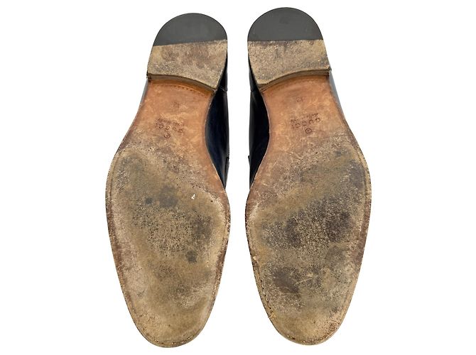Mocassini Gucci Horsebit in pelle nera - vista 9