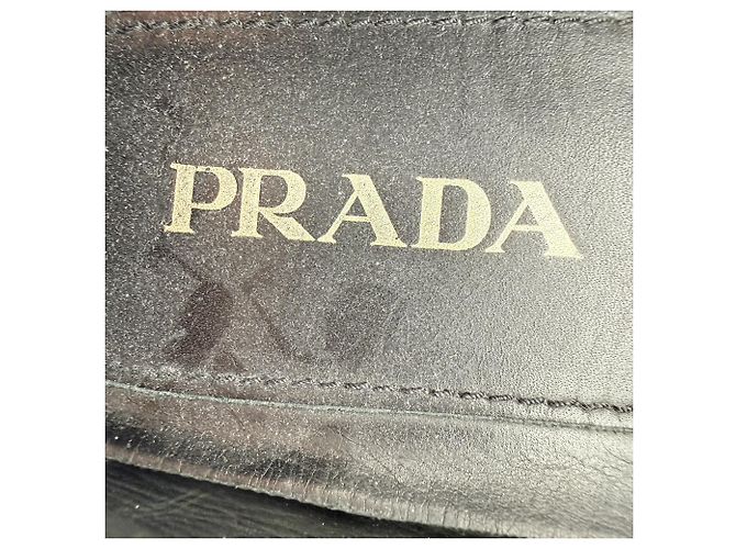 Mocassini Penny Prada in pelle nera - vista 10