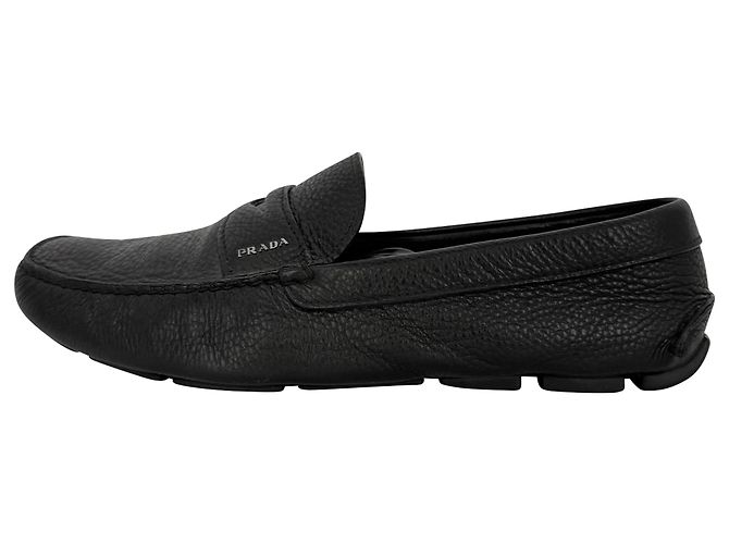 Mocassini Penny Prada in pelle nera - vista 11