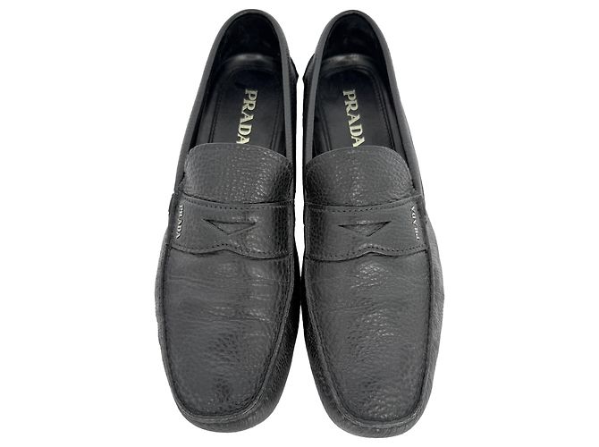 Mocassini Penny Prada in pelle nera - vista 13