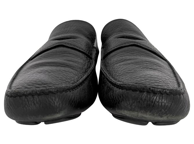 Mocassini Penny Prada in pelle nera - vista 3