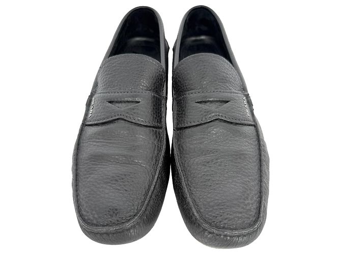Mocassini Penny Prada in pelle nera - vista 4