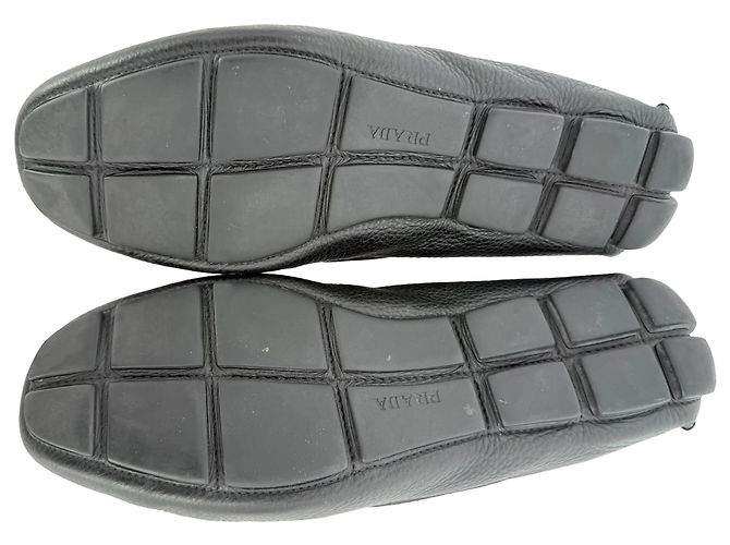 Mocassini Penny Prada in pelle nera - vista 5