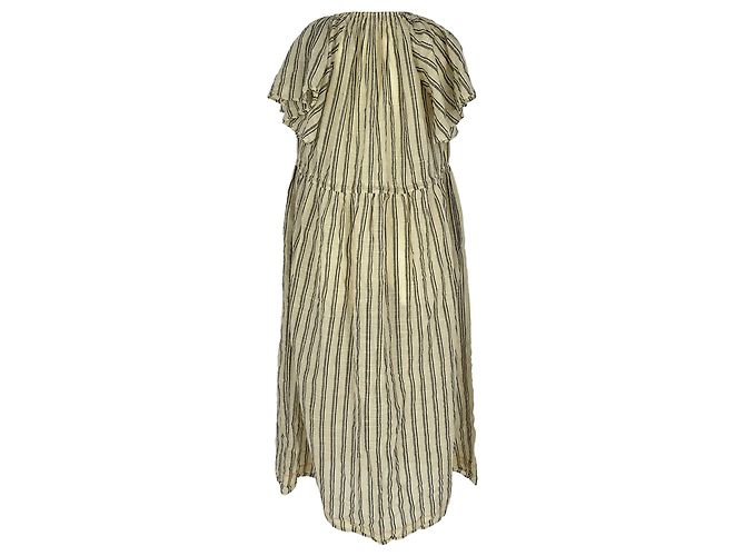 Abito midi a righe Ariane Ulla Johnson in cotone Ivory - vista 2