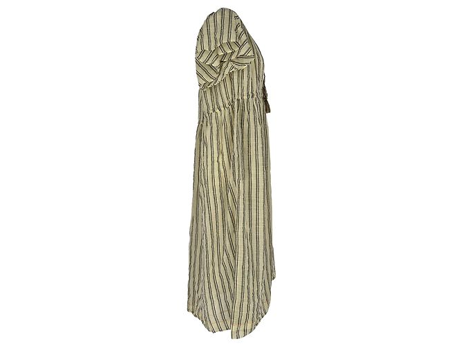 Abito midi a righe Ariane Ulla Johnson in cotone Ivory - vista 3