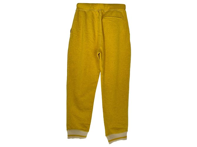 Pantalones de chándal con cordón Loewe Anagram en algodón amarillo - vista 2