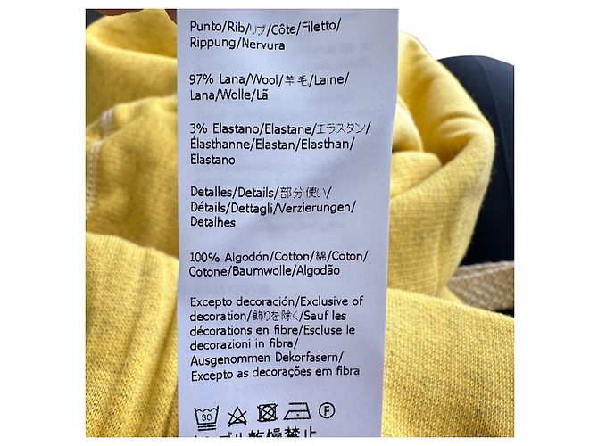 Pantalones de chándal con cordón Loewe Anagram en algodón amarillo - vista 6